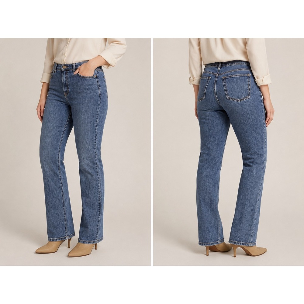 Gloria‎ Vanderbilt Amanda Women's Bootcut Jeans Blue Wash Size 18 (Approx 36x29)